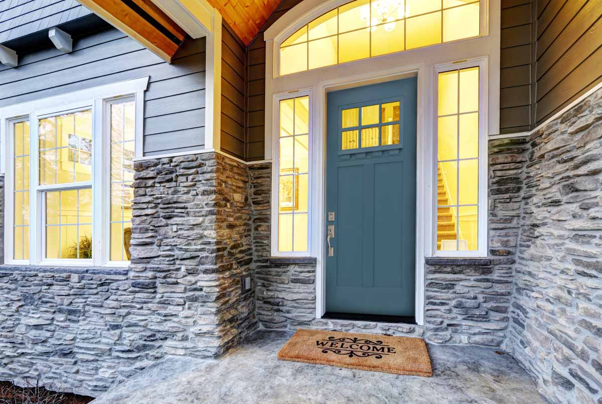 A Welcoming Blue Door
